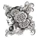 gypsy tattoo design idea