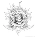 Hell flowers  tattoo design idea