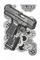 glock 19 tattoo design idea