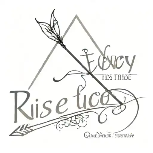 "every fall is a chance to rise" with arrow pointing up  tattoo design idea