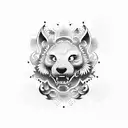Foo Dog tattoo design idea