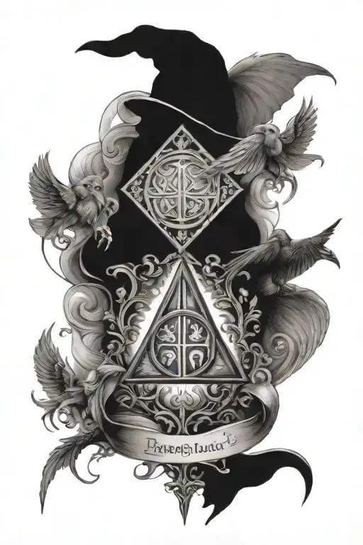 Harry Potter Lotr, fourth wing tattoo design idea