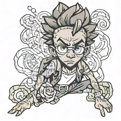 Boondocks riley   tattoo design idea