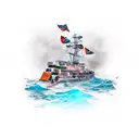 sinking ship  tattoo design idea