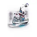 sinking ship  tattoo design idea