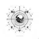 8 Ball tattoo design idea