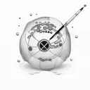 8 Ball tattoo design idea