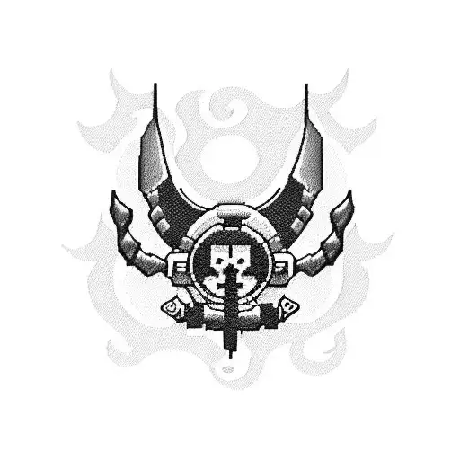 knitting Harley Davidson cartoon funny  tattoo design idea