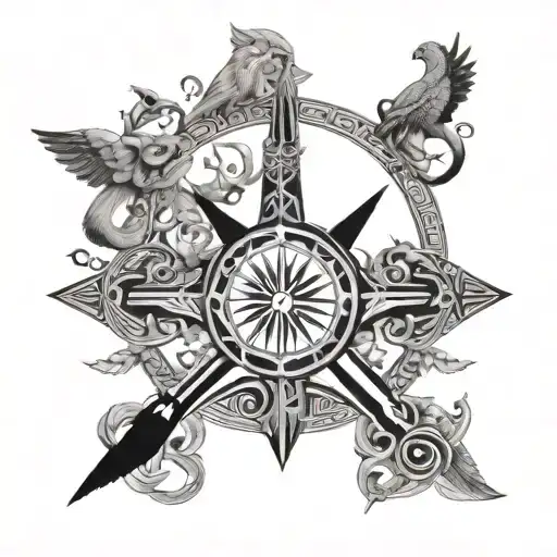 Greek or renaissance stories of sacrifice  tattoo design idea