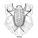 stingray spine tattoo design idea