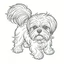 shih tzu tattoo design idea