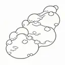 miscarriage cloud jellybean pattern tattoo design idea