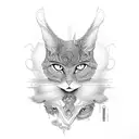 kuromi tattoo design idea