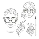 subtle small  minimalist harry potter  tattoo design idea