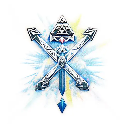 Zelda Master Sword  tattoo design idea
