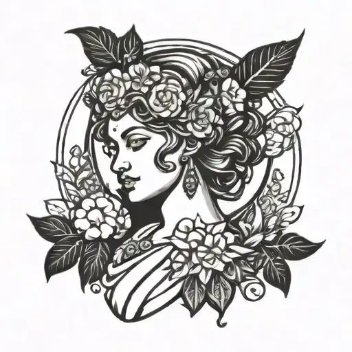greek goddess eris tattoo design idea