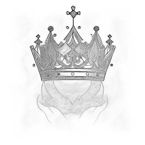 King and queen crown tattoo for couples  tattoo design idea