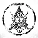 brahma vishnu shiva tattoo design idea