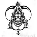brahma vishnu shiva tattoo design idea
