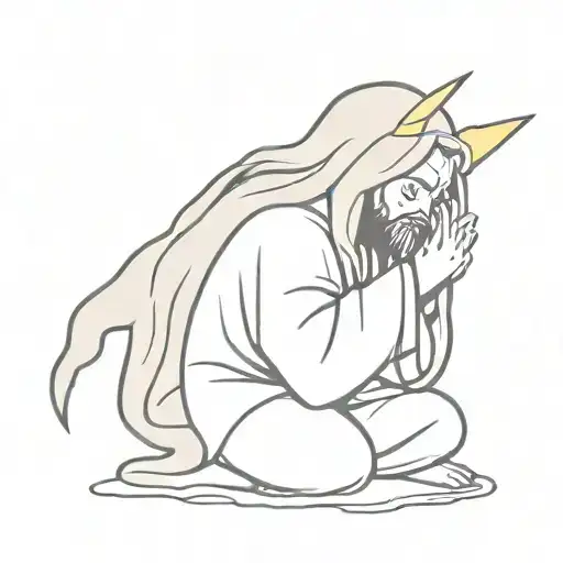 Jesus crying and fighting pikachu pokemon tattoo design idea