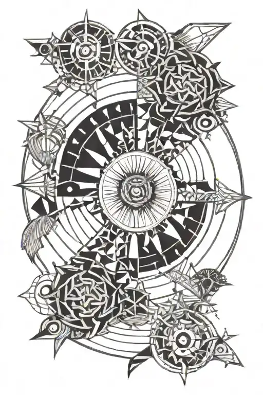 weel of fortune   tattoo design idea