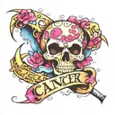 cancer sucks  tattoo design idea