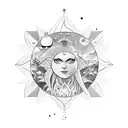 cave sun Plato cave allegory tattoo design idea