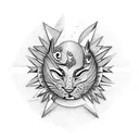 cave sun Plato cave allegory tattoo design idea