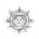 cave sun Plato cave allegory tattoo design idea