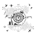 London coordinates tattoo design idea