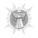 angel in islam tattoo design idea