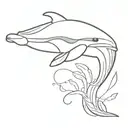 killer whale tattoo design idea