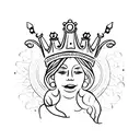 Andrea with a Crown tattoo design idea