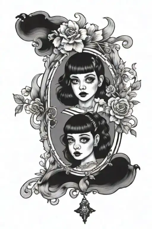 Melanie martinez portals inspired tattoo design idea