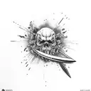 Switchblade from The Last Of Us tattoo design idea