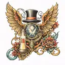 wales chemistry detective tattoo design idea