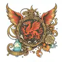 wales chemistry detective tattoo design idea