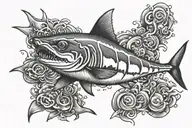 Nemo shark tattoo design idea