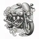 harley tattoo design idea