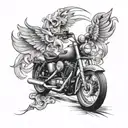 harley tattoo design idea
