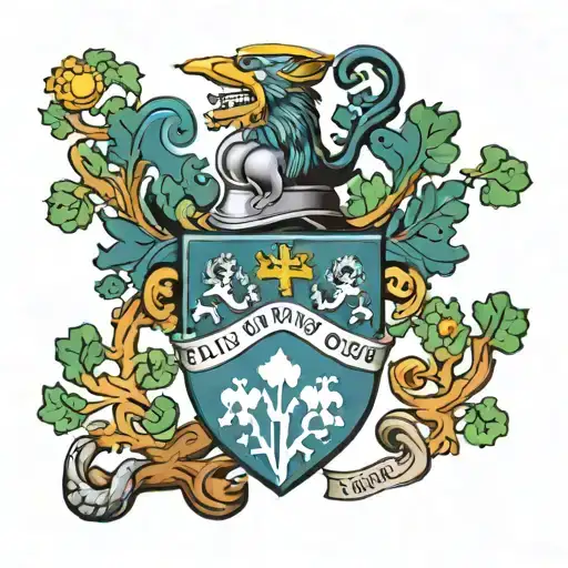 Anderson Coat of Arms Scottish with Oak Tree tattoo design idea