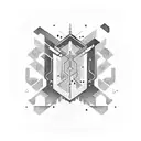 cyber sigilism tattoo design idea