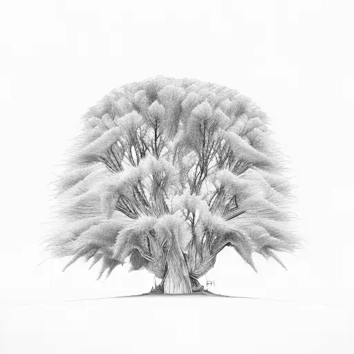 willow tree tattoo design idea