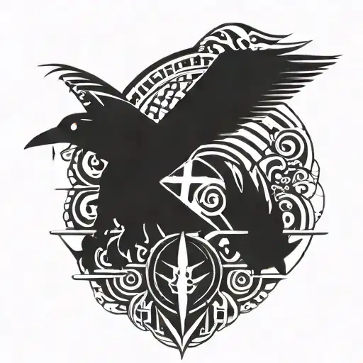 gaming and air force graph tattoo design idea