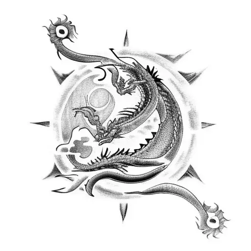 100,000 Dragon outline Vector Images | Depositphotos