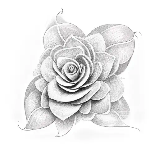 gardenia tattoo design idea