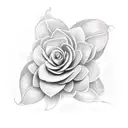 gardenia tattoo design idea