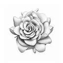 gardenia tattoo design idea