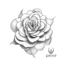 gardenia tattoo design idea