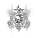 Tattoo Sleeve: Left Arm  Theme: USMC pride, global service, memory of losses, mental resilience.  	•	Central: F-18 jet s tattoo design idea